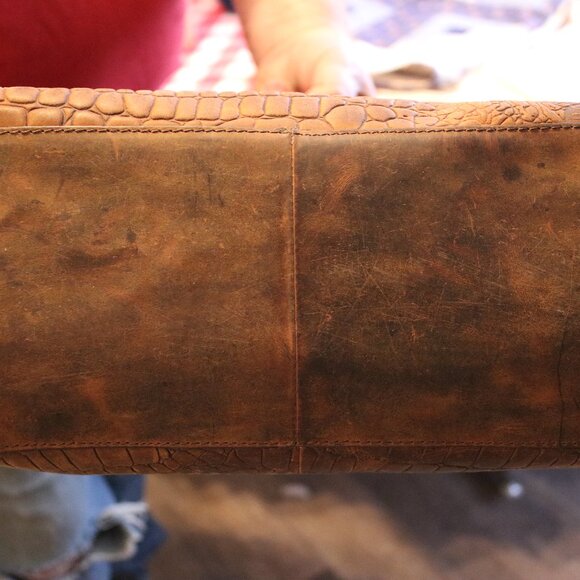 Brown Leather StS Satchel - Picture 3 of 6